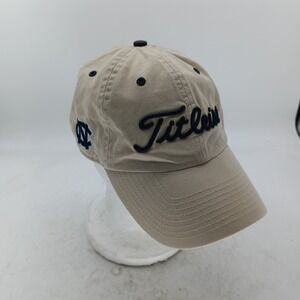 Titleist North Carolina Tar Heels Hat Tan Khaki Golf Cap Twins Enterprise UNC #7